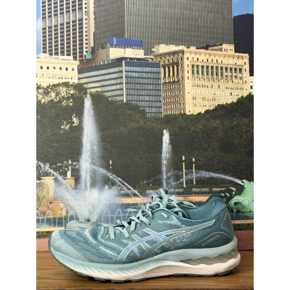 Size 11 Women's - ASICS Gel Nimbus 23 Smoke Blue W Size 9.5 Men's